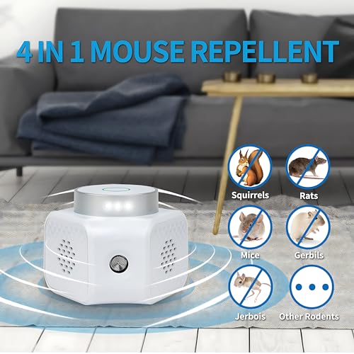 Ultrasonic Pest Repellent Indoor Plug in - Rodent & Mice Repellent Electronic Pest Control for Roach Mosquito Spider Bug
