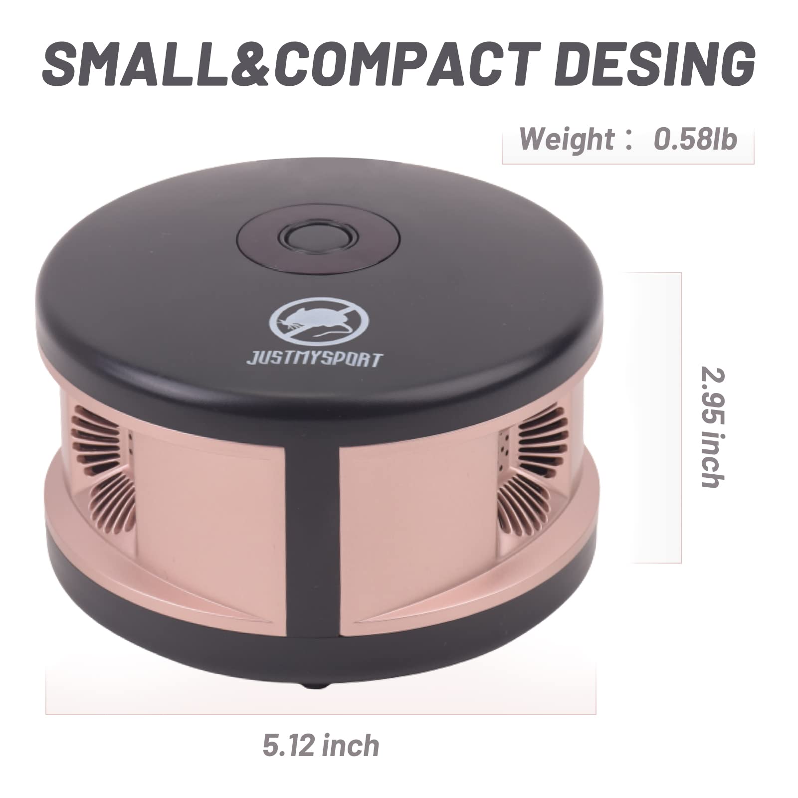 JUSTMYSPORT Ultrasonic Pest Repeller,Rodent Mouse Repellent,Indoor Mosquito Insect &Pest Plug in Rat,Mice Pest Control 6-in-1 Wave Garden House