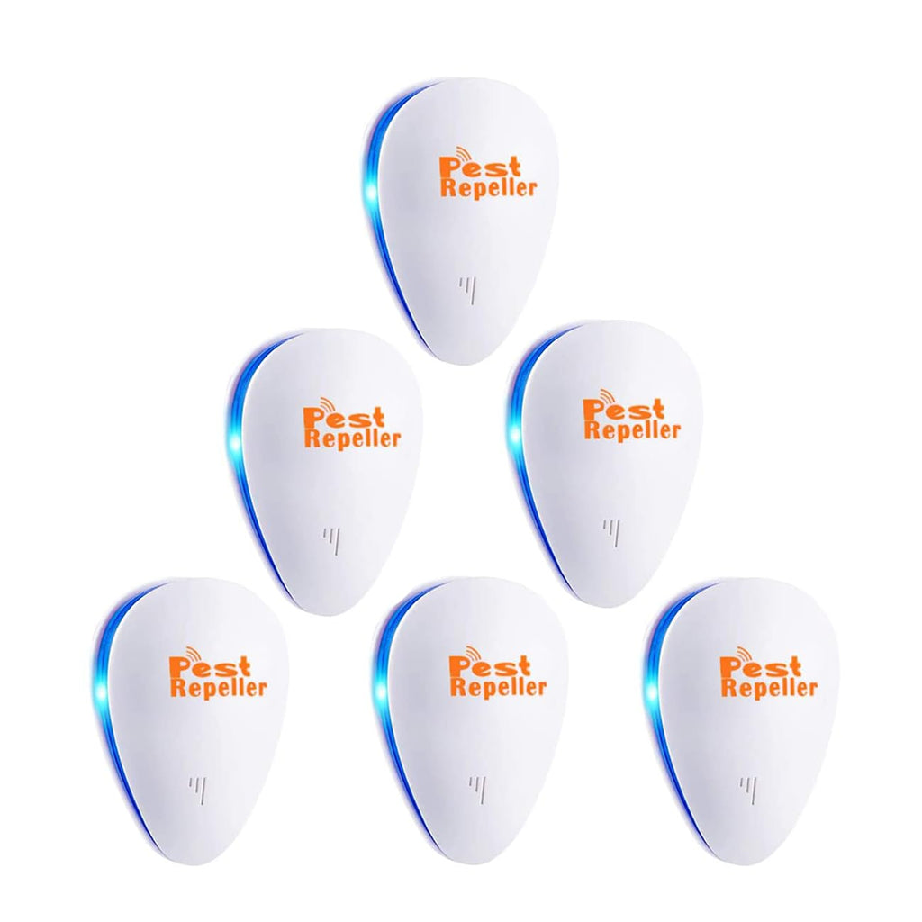 Ultrasonic Pest Repeller-6 Pack,Rodent Repellent Indoor,Pest Repeller Plug in,Mouse Repellent Ultrasonic Plug in,Pest Control for Roach,Ant, Spider,Mice Repellent for House,Garage,Warehouse