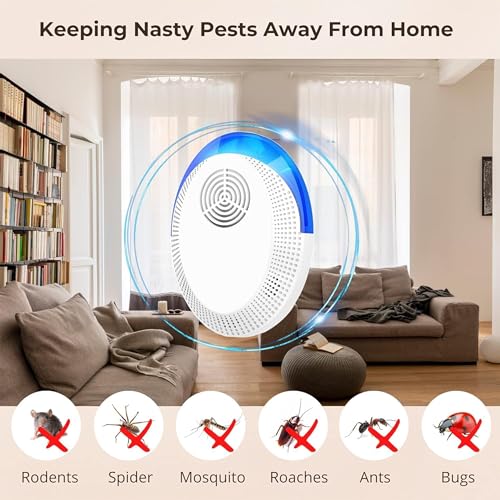 Ultrasonic Pest Repeller 6 Pack Mice Repellent 123456789