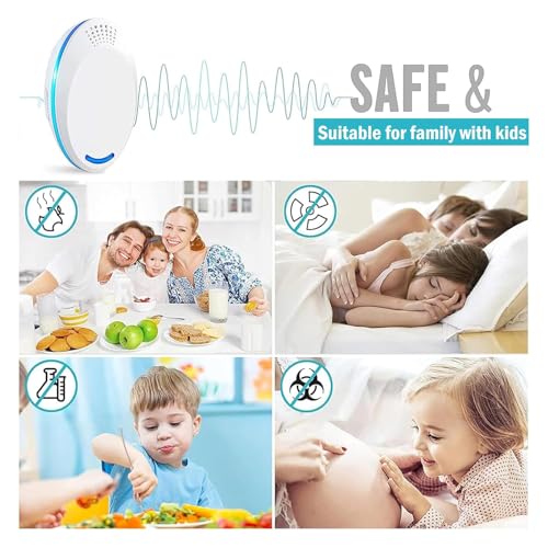 Mouse Mice Repeller Indoor, 4 PCS Rodent Rat Repellent, Ultrasonic Pest Mouse Repeller, Spider Repellent Indoor, Pest Roach Repellent Ultrasonic Plug in, 4 inch