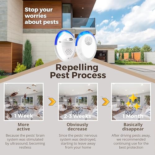 Ultrasonic Pest Repeller 6 Pack Mice Repellent 123456789