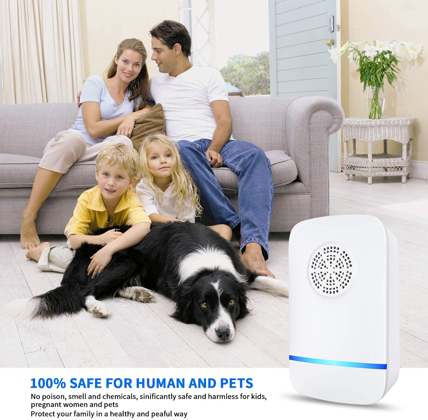 Frogoom 6 Packs Ultrasonic Pest Repeller, Indoor Ultrasonic Repellent for Roach, Rodent, Mouse, Bugs, Mosquito, Mice, Spider, Electronic Plug in Pest Control