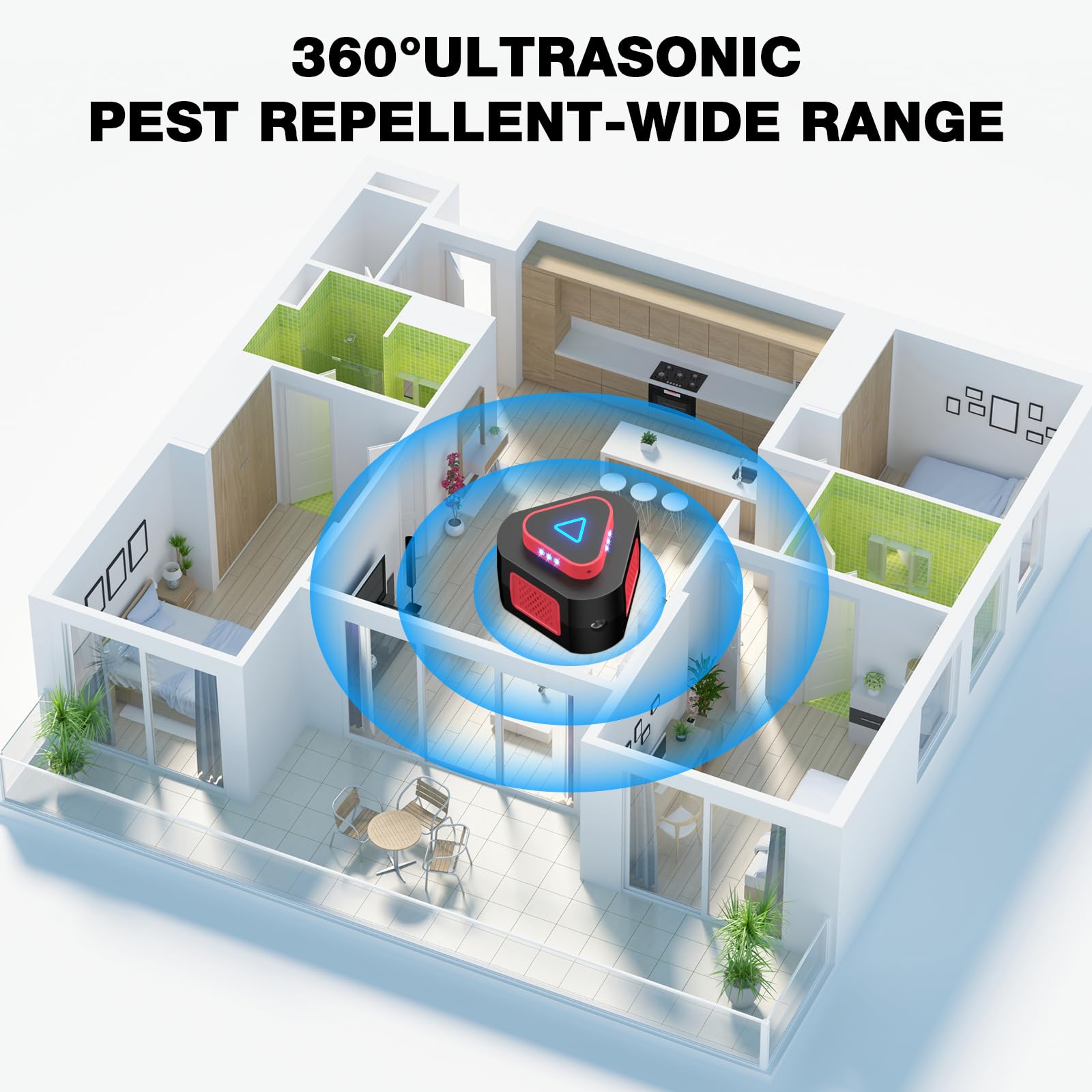 Tirgo Mouse Repellent Ultrasonic Plug in, 2025 Upgraded Ultrasonic Pest Repeller