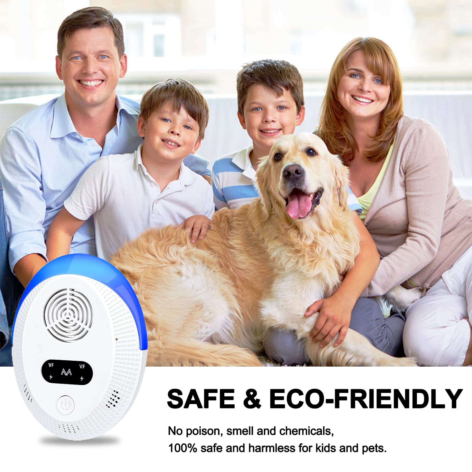 Bectine 2022 Upgraded Version Ultrasonic Pest Repeller 6 Packs
