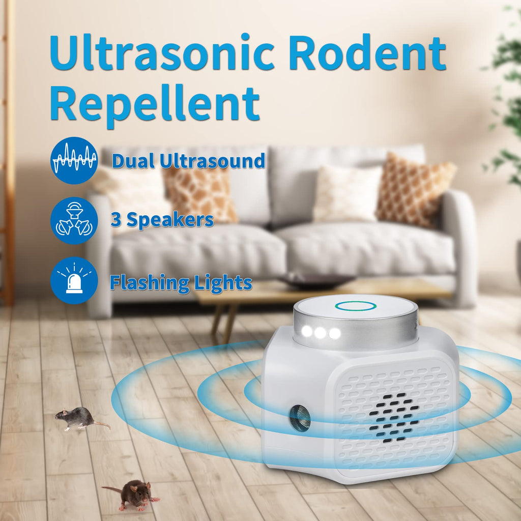 Ultrasonic Pest Repellent Indoor Plug in - Rodent & Mice Repellent Electronic Pest Control for Roach Mosquito Spider Bug