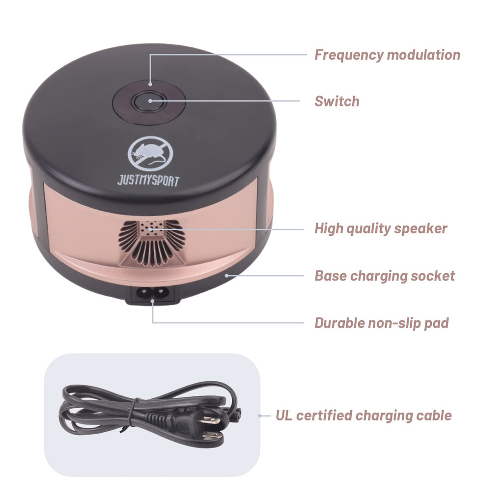 JUSTMYSPORT Ultrasonic Pest Repeller,Rodent Mouse Repellent,Indoor Mosquito Insect &Pest Plug in Rat,Mice Pest Control 6-in-1 Wave Garden House
