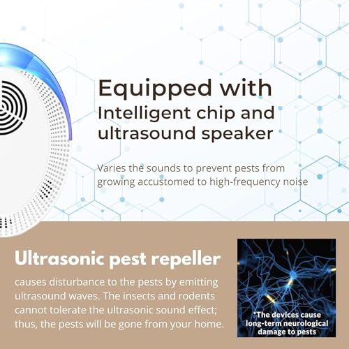 Ultrasonic Pest Repeller 6 Pack Mice Repellent 123456789