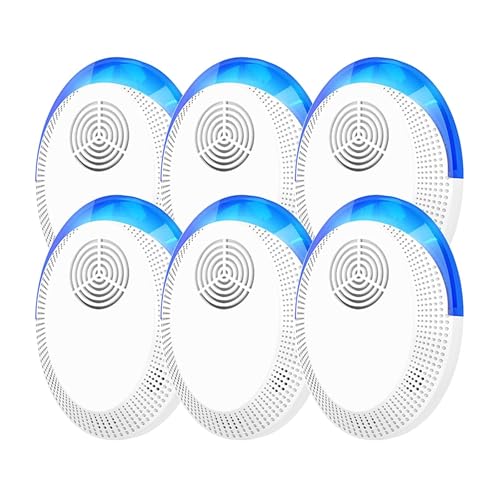 Ultrasonic Pest Repeller 6 Pack Mice Repellent 123456789