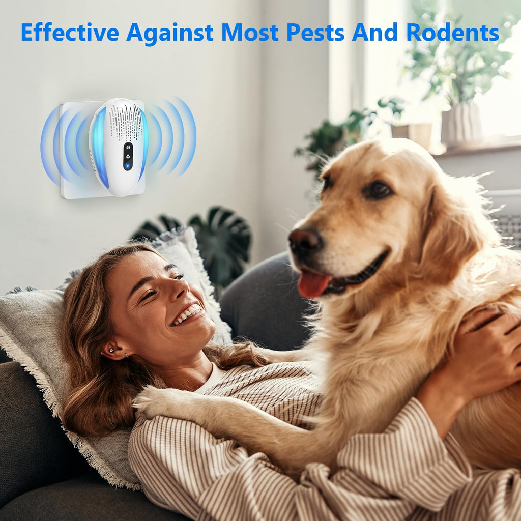 2025 Upgraded Ultrasonic Repeller & Insect Indoor Repeller,Ultrasonic and Repellent for Mouse,Roach,Rodent, Bugs,Mosquito,Mice,Ant, Spider,3 Mode Switching,2 Packs